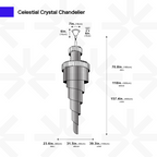 Candelabro di Cristallo Celestiale