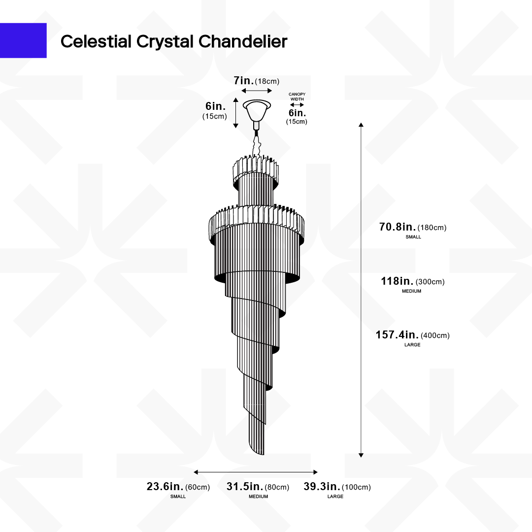 Candelabro di Cristallo Celestiale