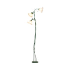 Lampada da terra Cella – Tessuto – Verde – Ø 20 cm × H 170 cm – Stile botanico per il soggiorno