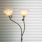 Lampada da terra Cella – Tessuto – Verde – Ø 20 cm × H 170 cm – Stile botanico per il soggiorno