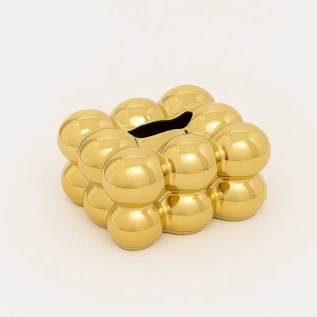 Scatola per Fazzoletti in Ceramica Amelia a Bolle
