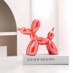 Scultura in Ceramica a Forma di Cagnolino Balloon Decorazione Moderna e Giocosa per la Casa