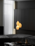 Lampada a sospensione in ceramica con righe
