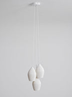 Lampada a sospensione in ceramica con righe