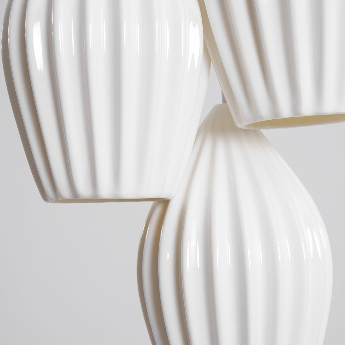 Lampada a sospensione in ceramica con righe