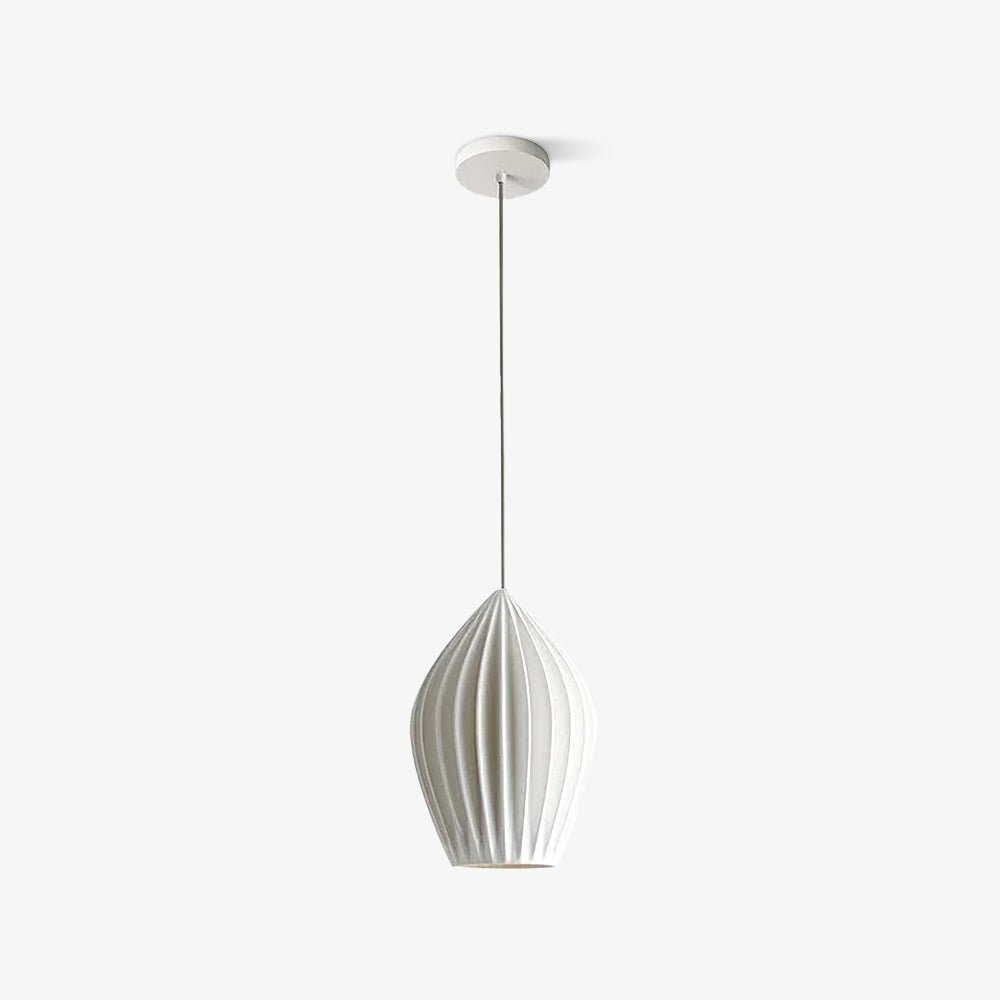 Lampada a sospensione in ceramica con righe