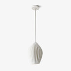 Lampada a sospensione in ceramica con righe