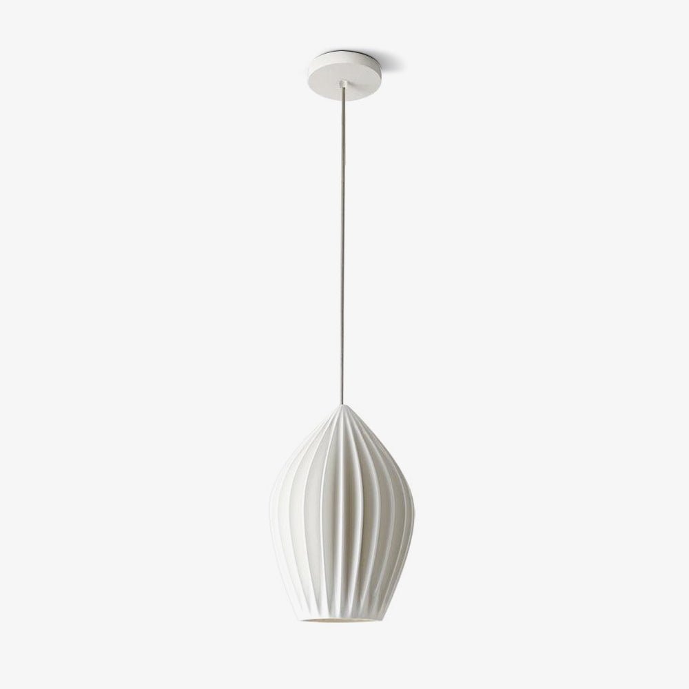 Lampada a sospensione in ceramica con righe