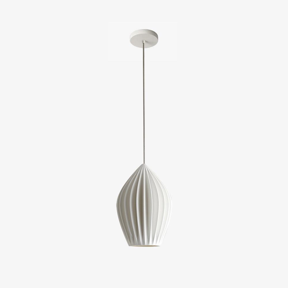Lampada a sospensione in ceramica con righe