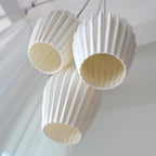 Lampada a sospensione in ceramica con righe