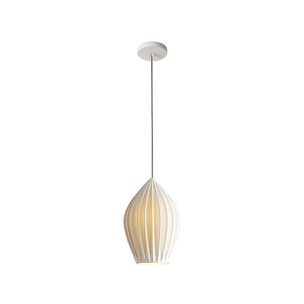 Lampada a sospensione in ceramica con righe