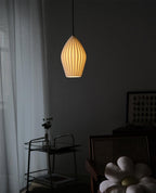 Lampada a sospensione in ceramica con righe