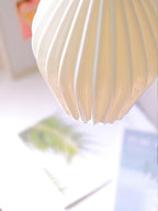 Lampada a sospensione in ceramica con righe
