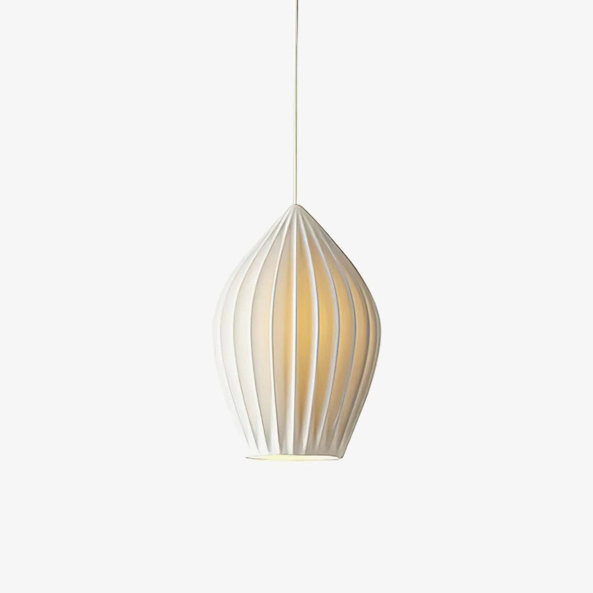Lampada a sospensione in ceramica con righe