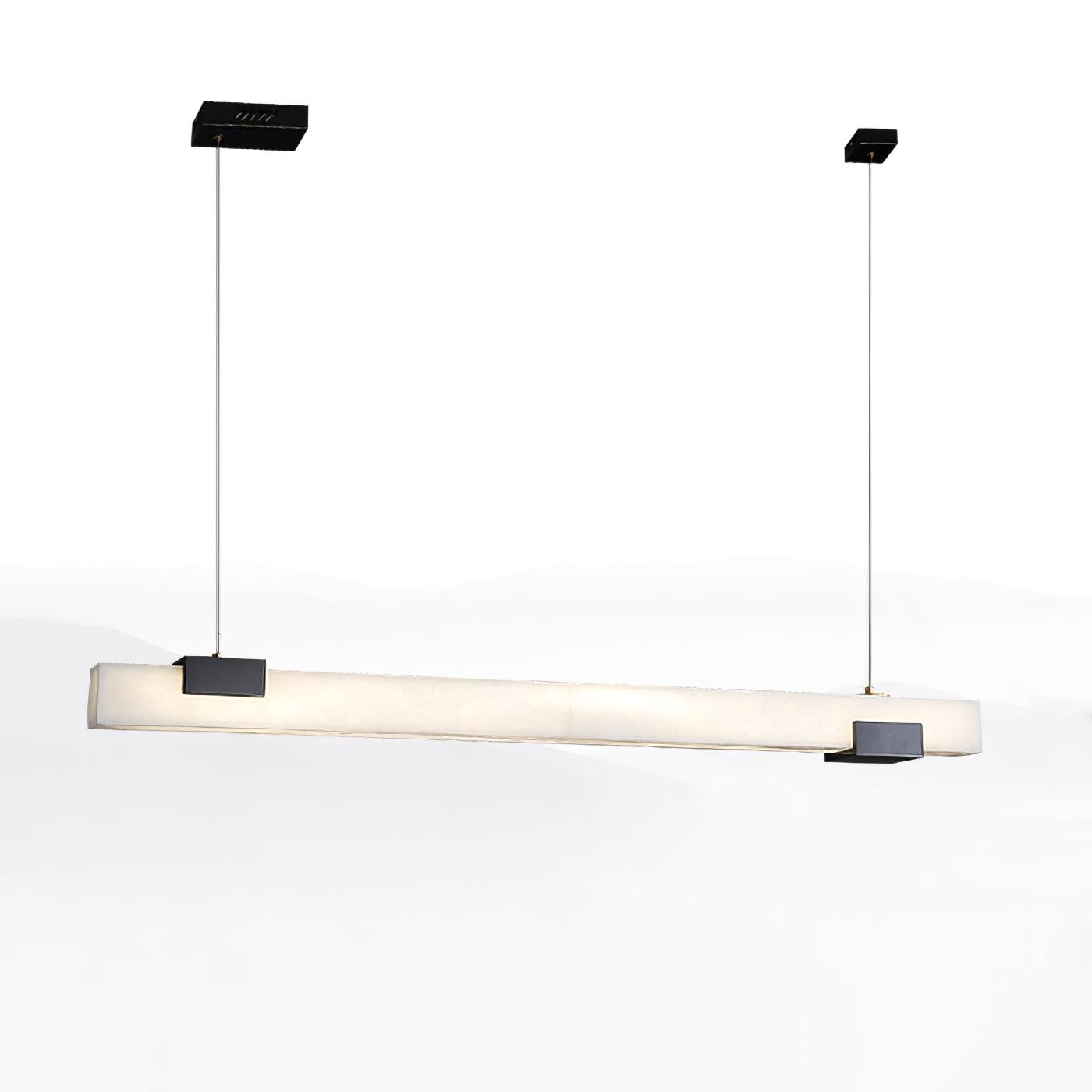 Ceyri Lampadario – Alabastro & Ottone – Bianco – Ø 30 cm – Design Moderno