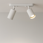 Faretto da soffitto a doppia testa regolabile