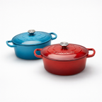 Set di 2 Casseruole Ovali in Ghisa – Adatte per Induzione