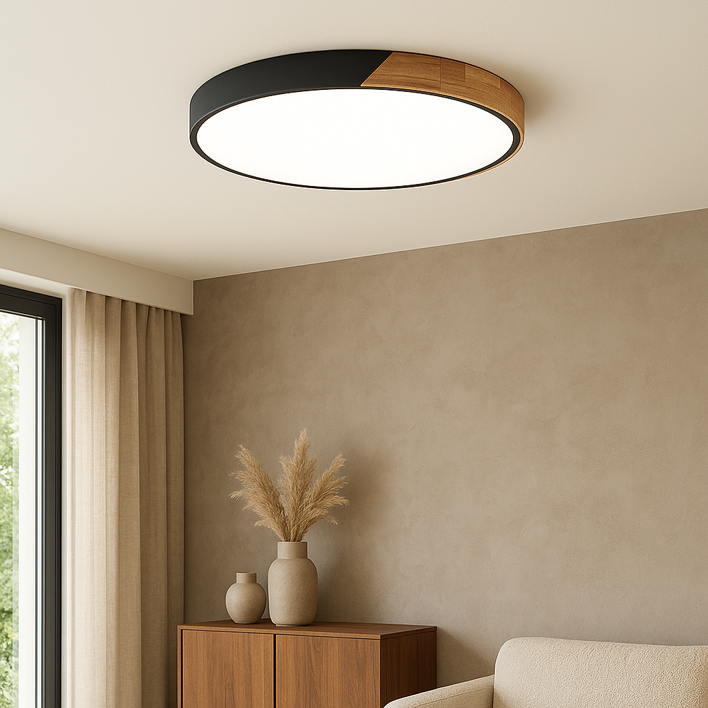 Lampada da soffitto in legno scandinavo