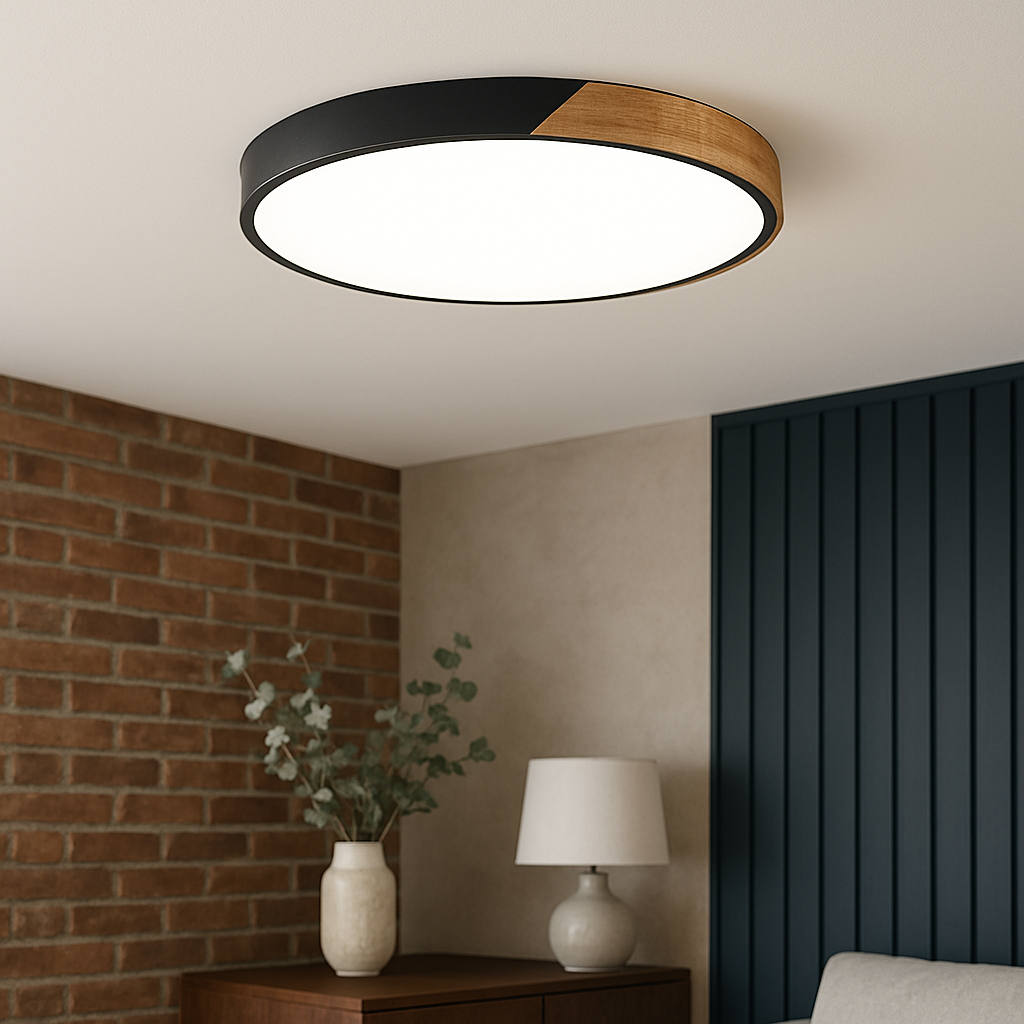 Lampada da soffitto in legno scandinavo