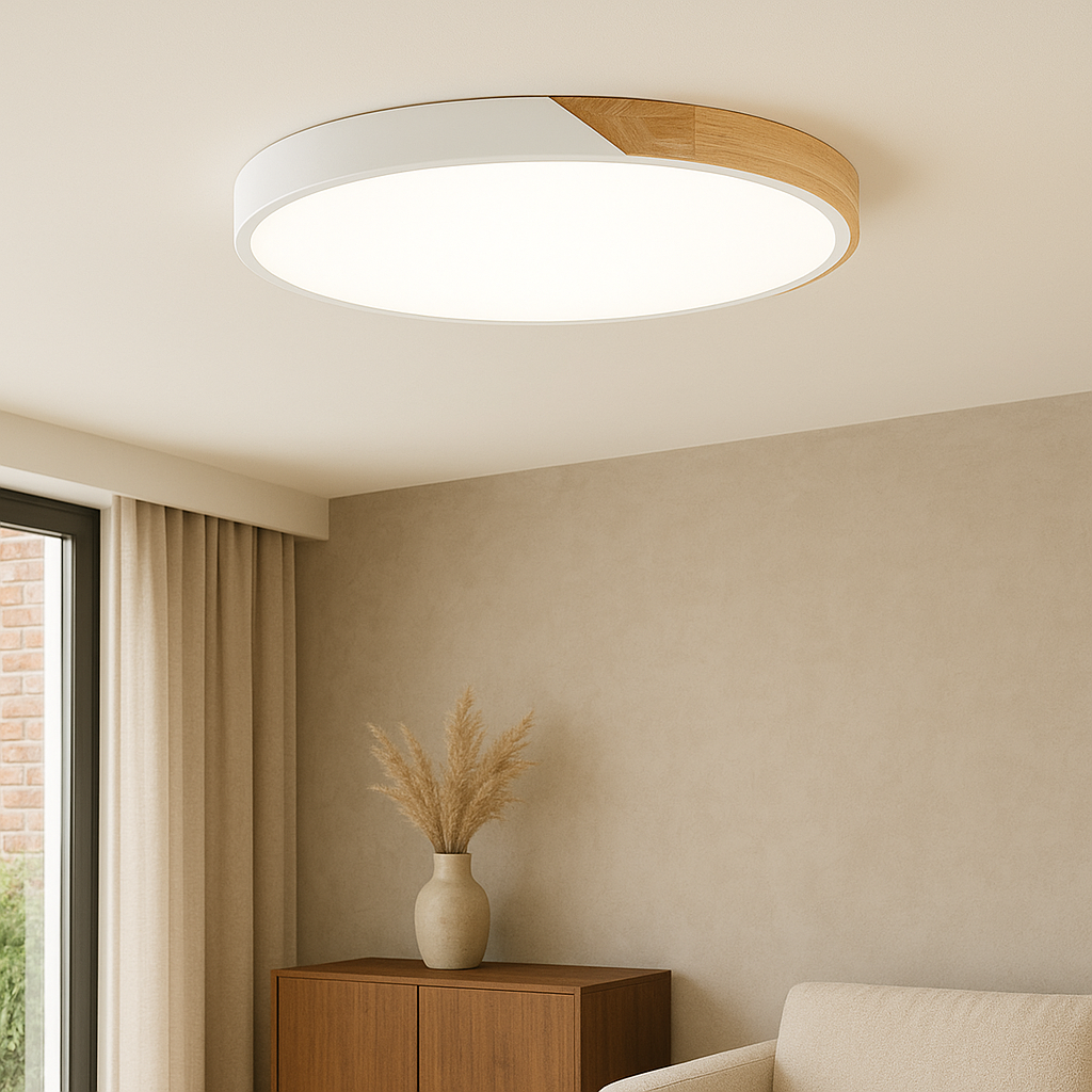 Lampada da soffitto in legno scandinavo