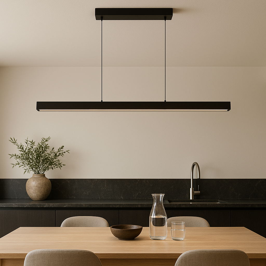 Lampada a sospensione scandinava minimalista lineare
