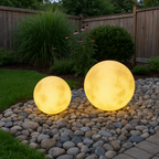 Lampada da Giardino Solare a Forma di Luna