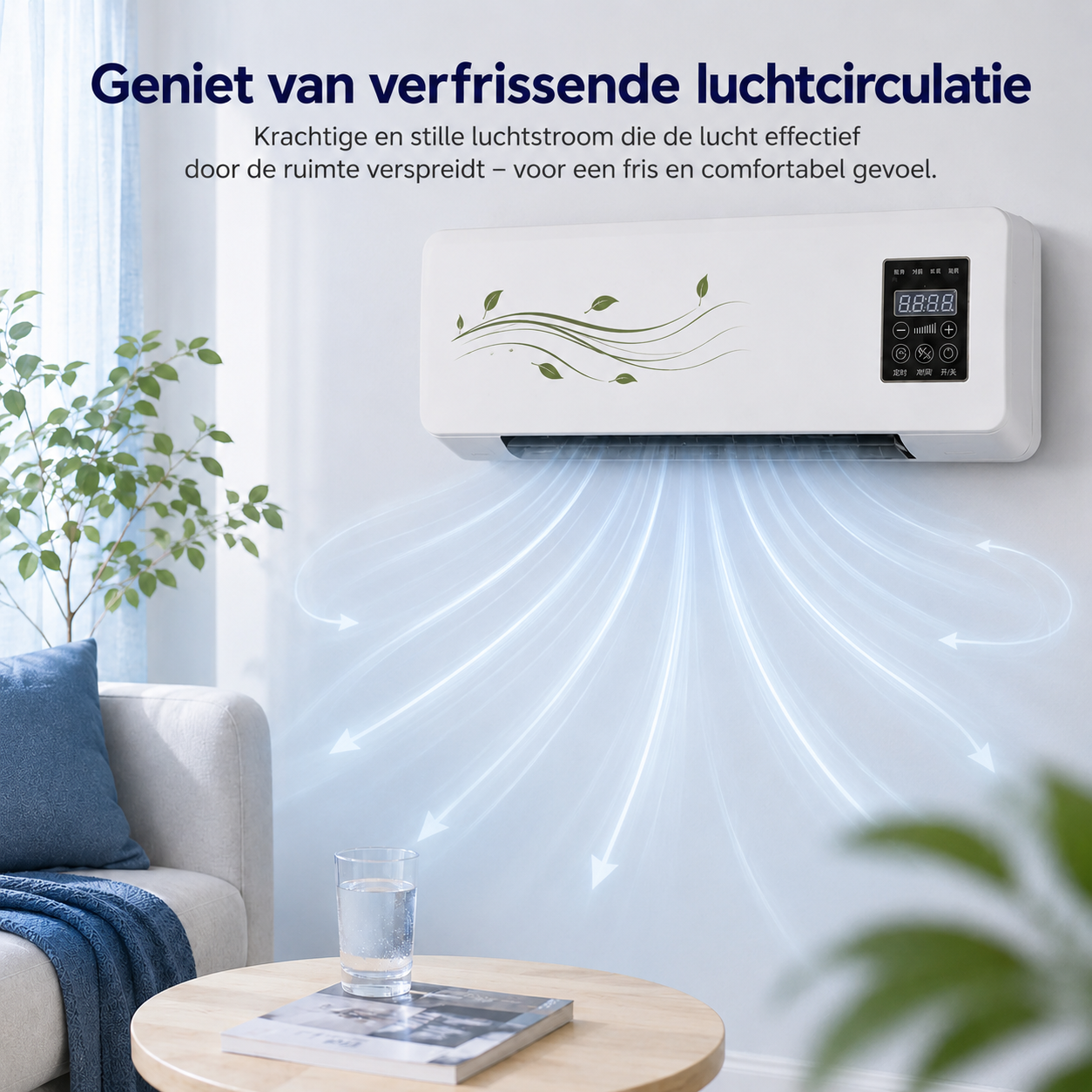 CoolBreeze Mini Air Circulator | Circolazione dell'aria efficiente per il massimo comfort