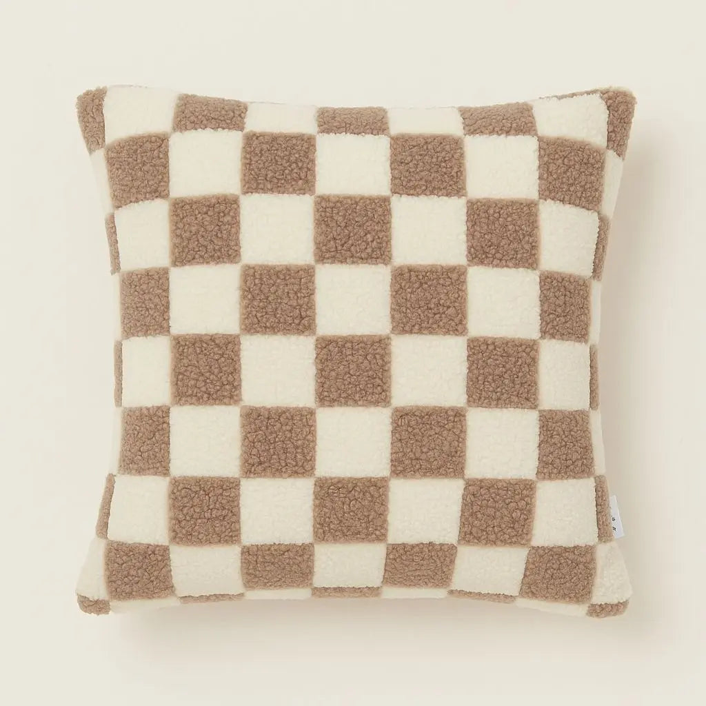 Copertura per Cuscino a Riquadri