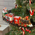KerstExpress Treno Natalizio – Treno Natalizio in Movimento con Luce, Suono e Supporto per Albero
