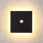 Klyne Minimalist Lampada da Parete Esterno Rotonda/Quadrata LED, Nera/Bianca