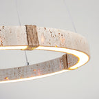 Lampada a Sospensione in Travertino Circolare