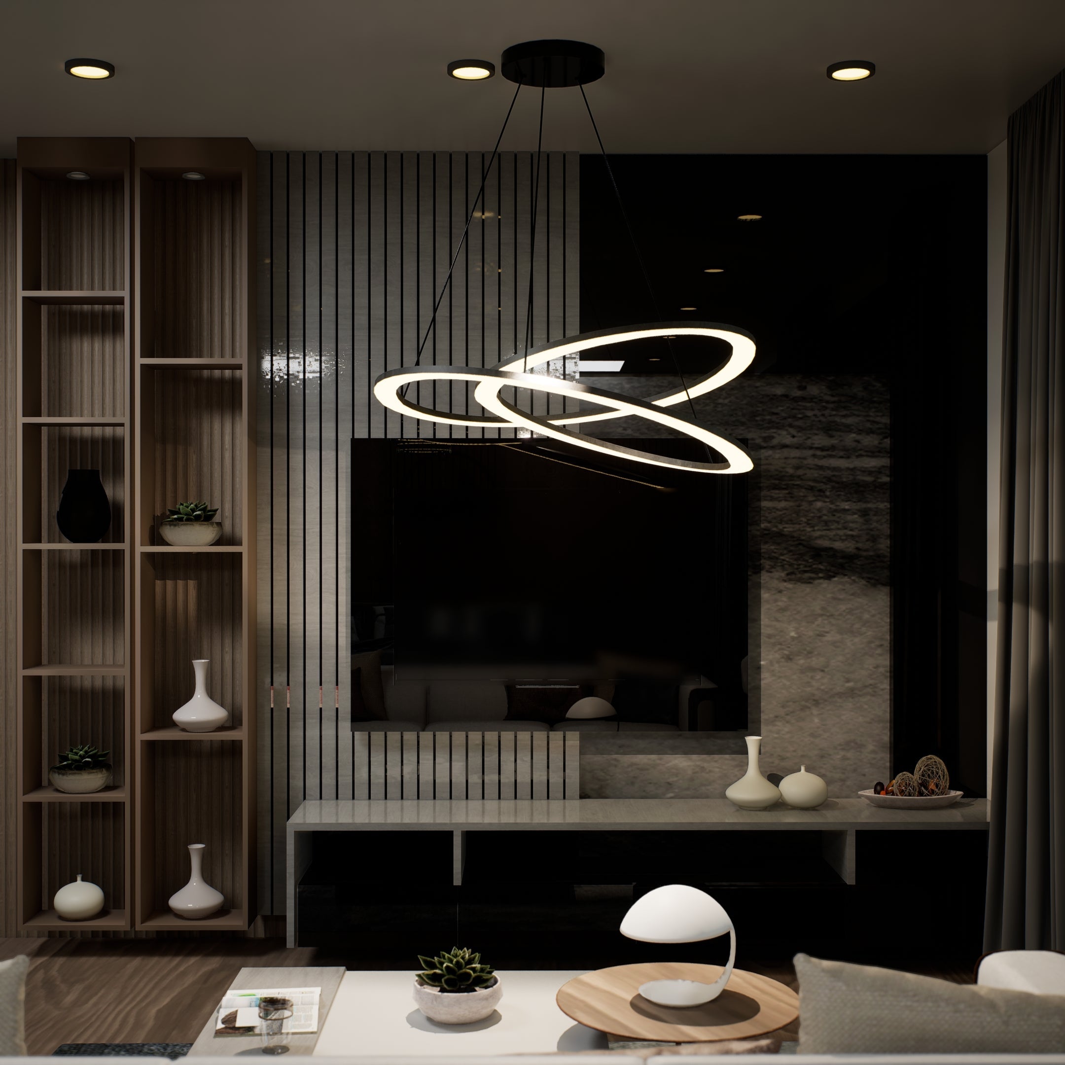 Pendente LED a Loop Circolare