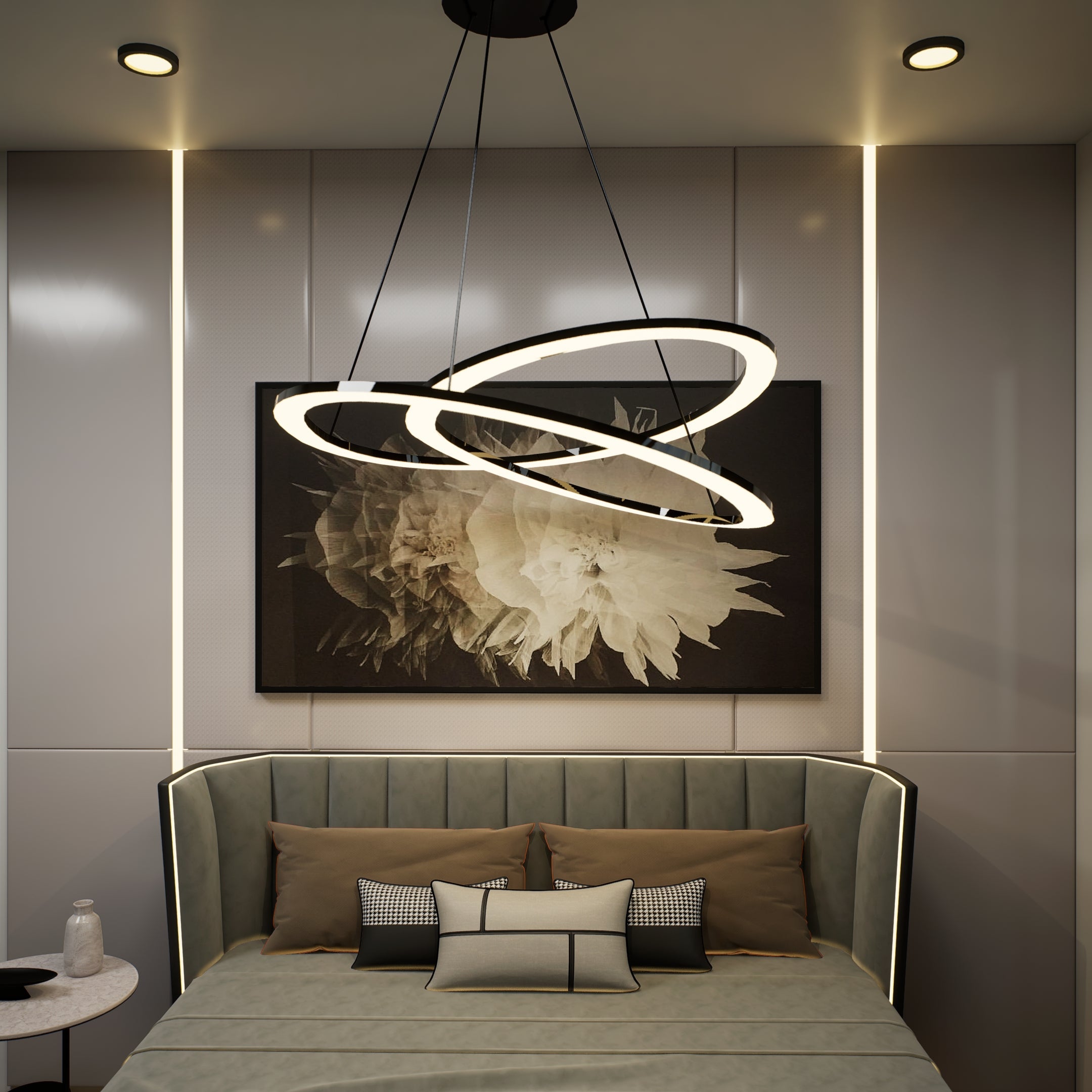 Pendente LED a Loop Circolare