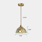 Lampada a Sospensione in Vetro Colorato Classica