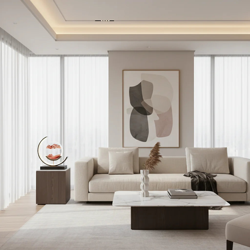 OCS - Lampada di Sabbia Dimmerabile con LED e Telecomando – Illuminazione Rilassante