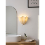 Lampada da Parete in Vetro a Forma di Fiore