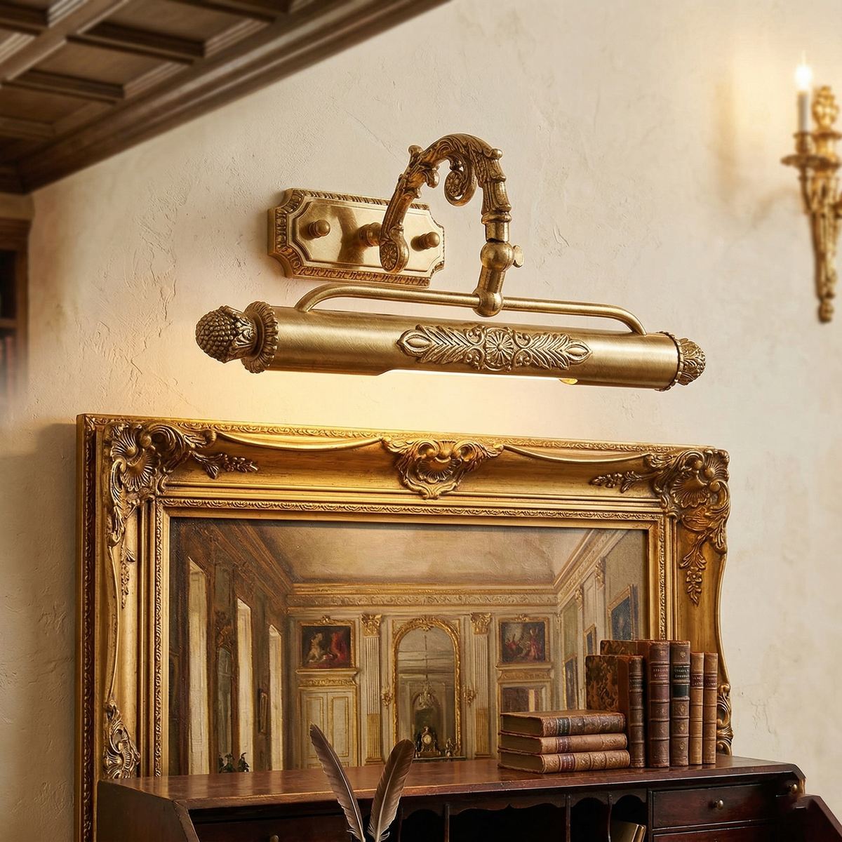 Lampada da Parete in Ottone Pania