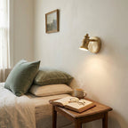 Lampada da Parete in Ottone Halophane