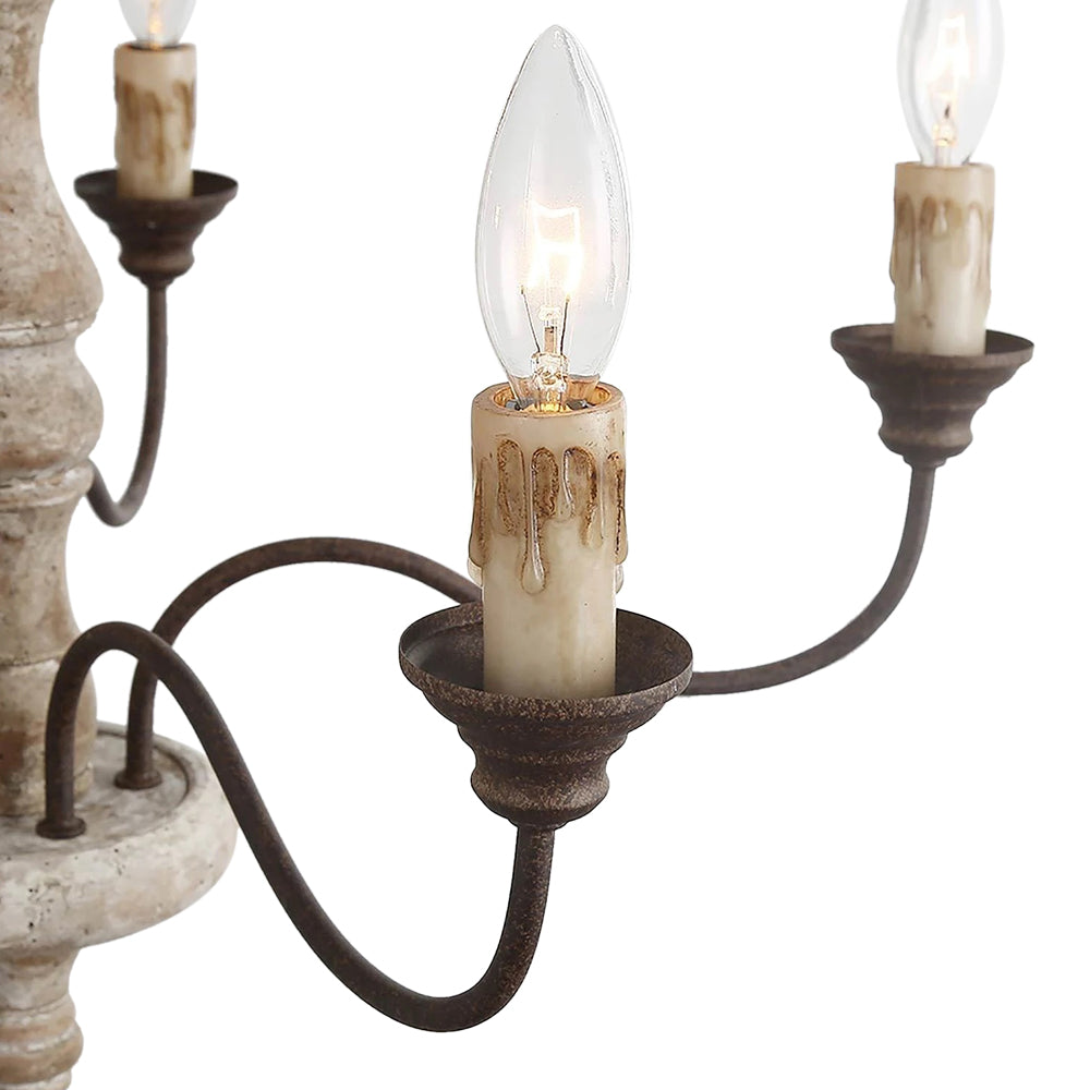 Lampadario a Candela in Stile Classico con 5 Luci