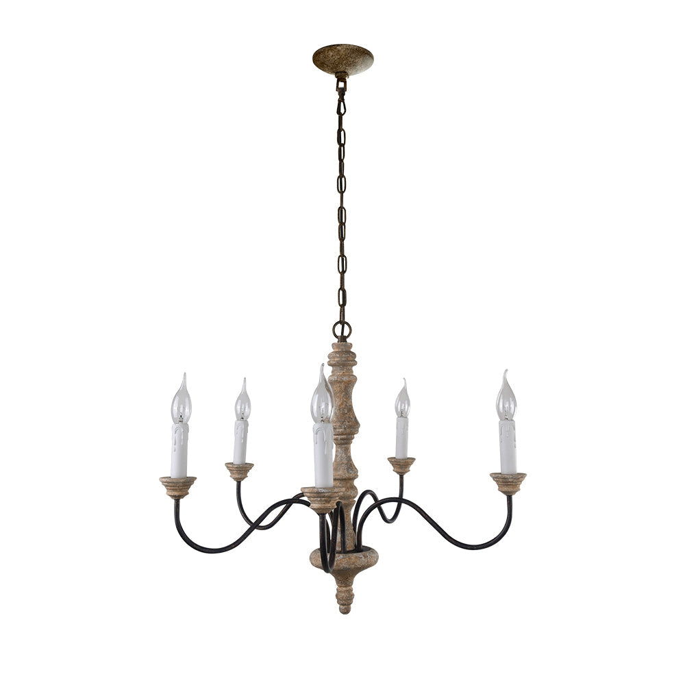 Lampadario a Candela in Stile Classico con 5 Luci