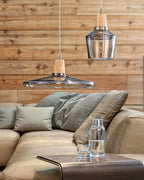 WoodenHalo Light – Moderna lampada a sospensione LED