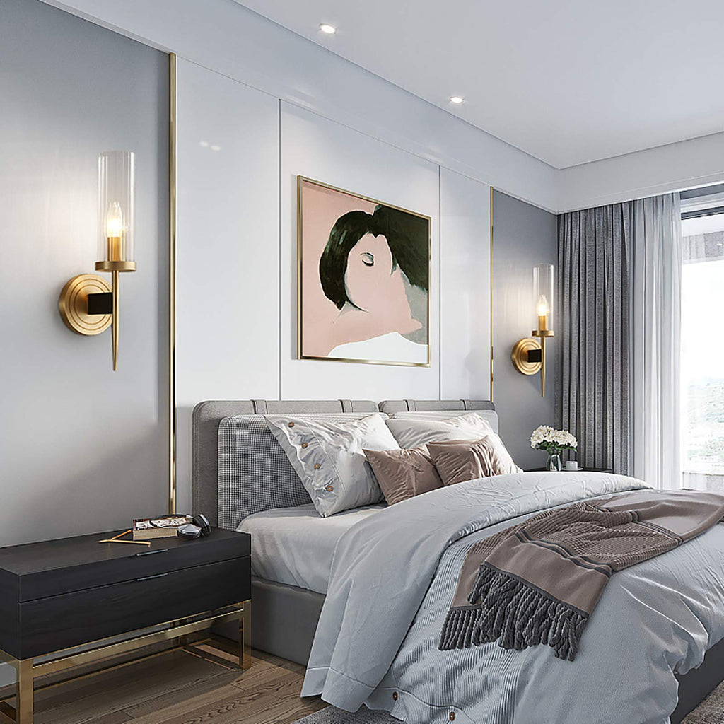 Eleganza Moderna Applique in Vetro a Cilindro