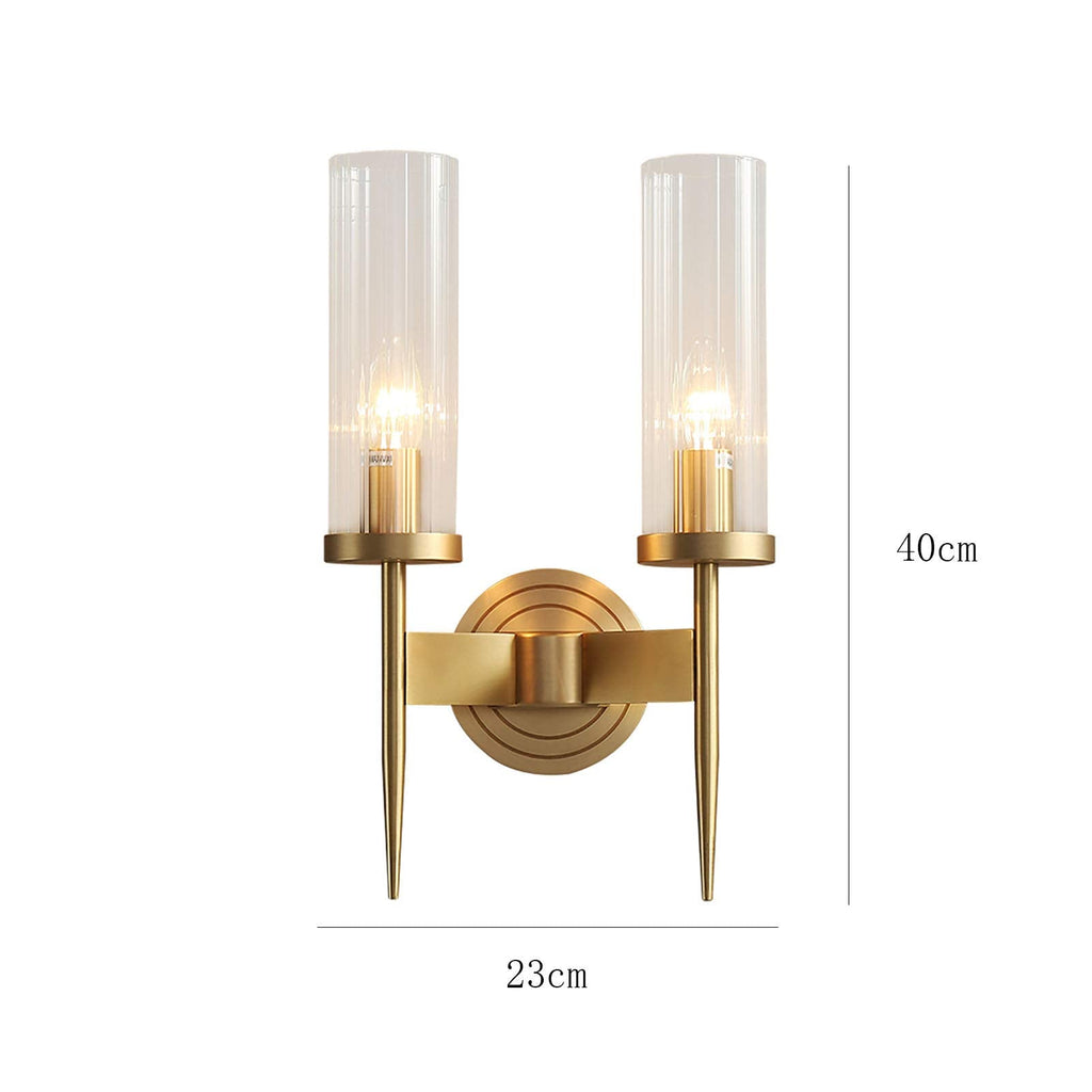 Eleganza Moderna Applique in Vetro a Cilindro