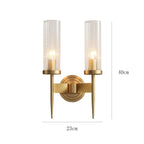 Eleganza Moderna Applique in Vetro a Cilindro