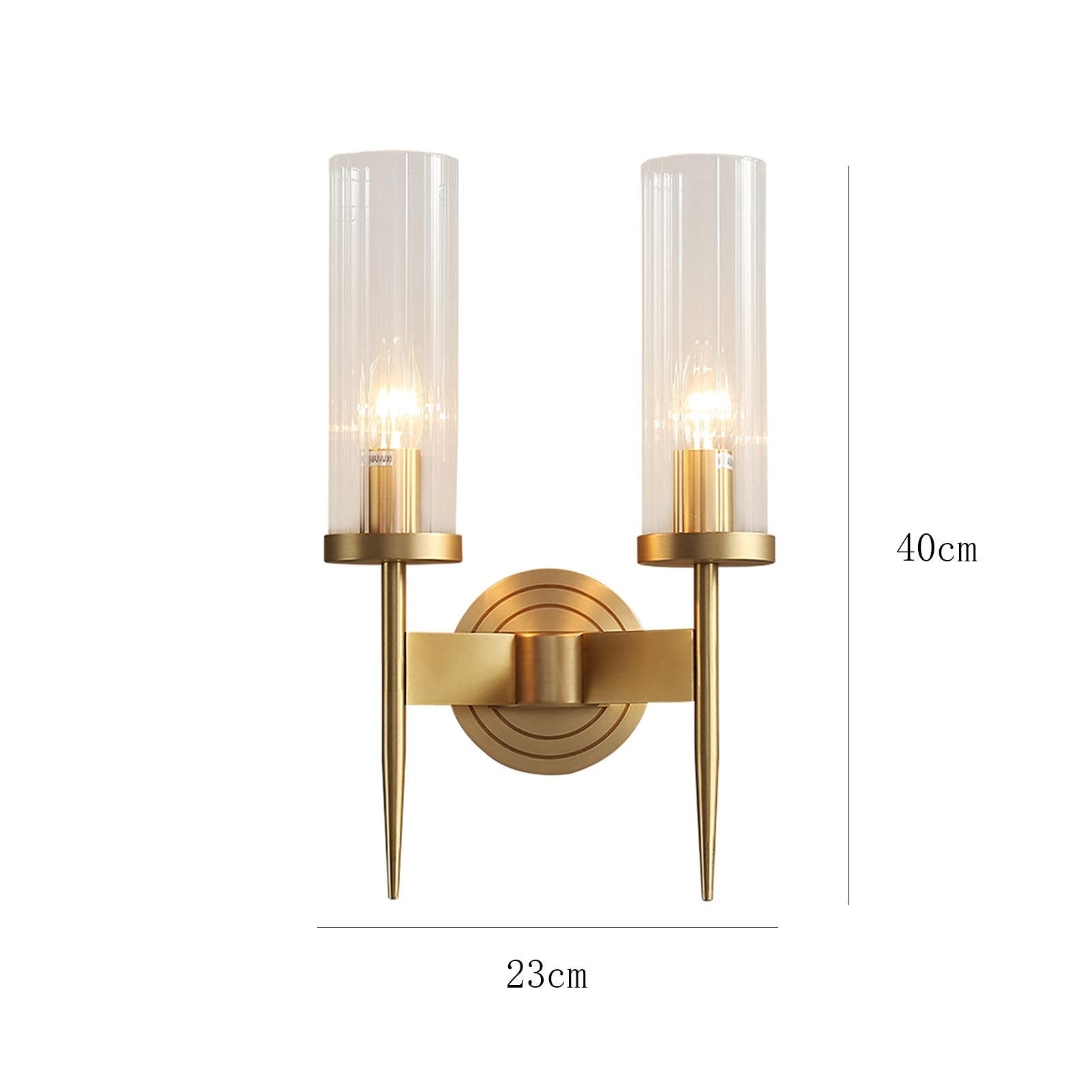 Eleganza Moderna Applique in Vetro a Cilindro