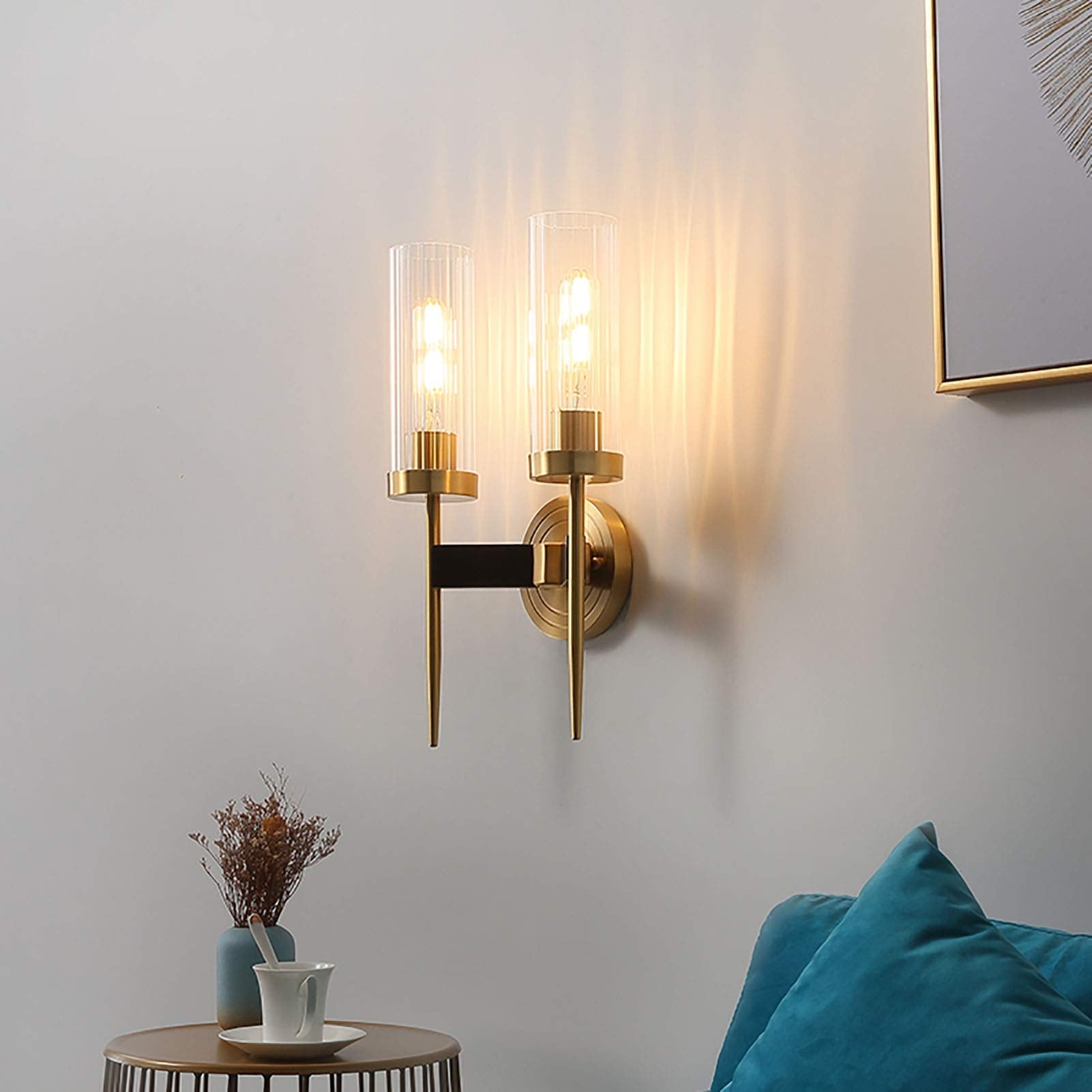 Eleganza Moderna Applique in Vetro a Cilindro
