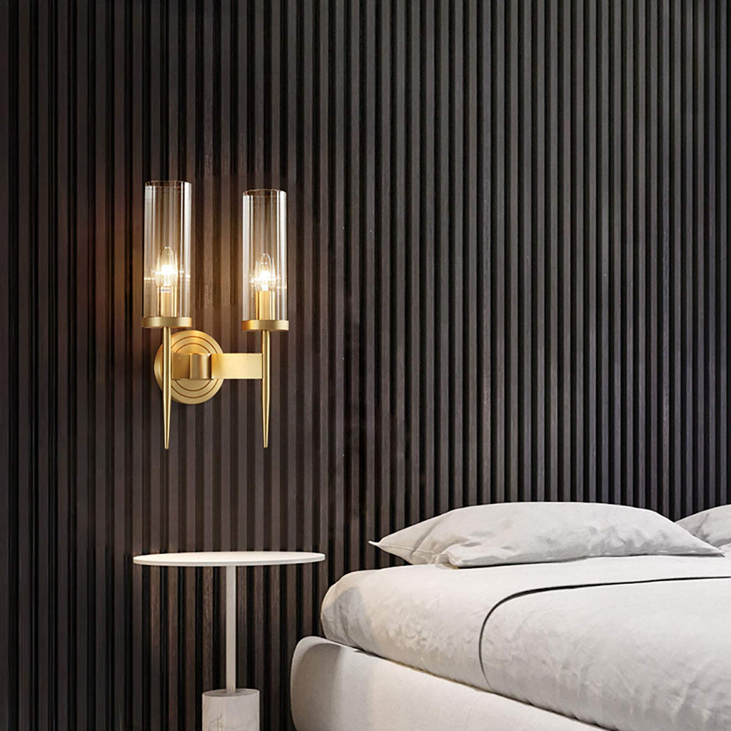 Eleganza Moderna Applique in Vetro a Cilindro