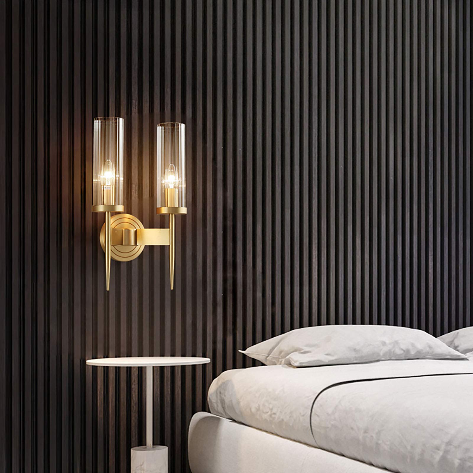 Eleganza Moderna Applique in Vetro a Cilindro