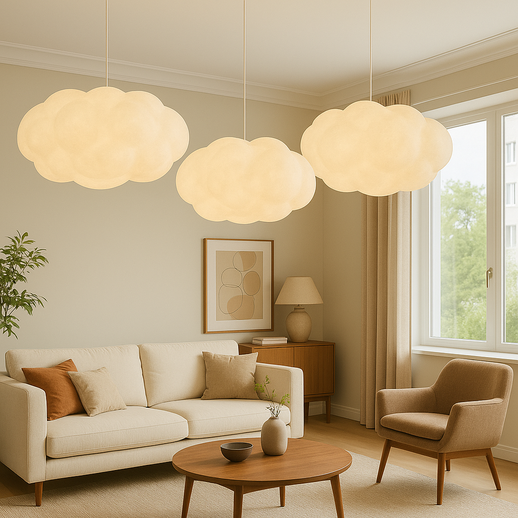 Lampada a Sospensione Cloud Moderna Bianca