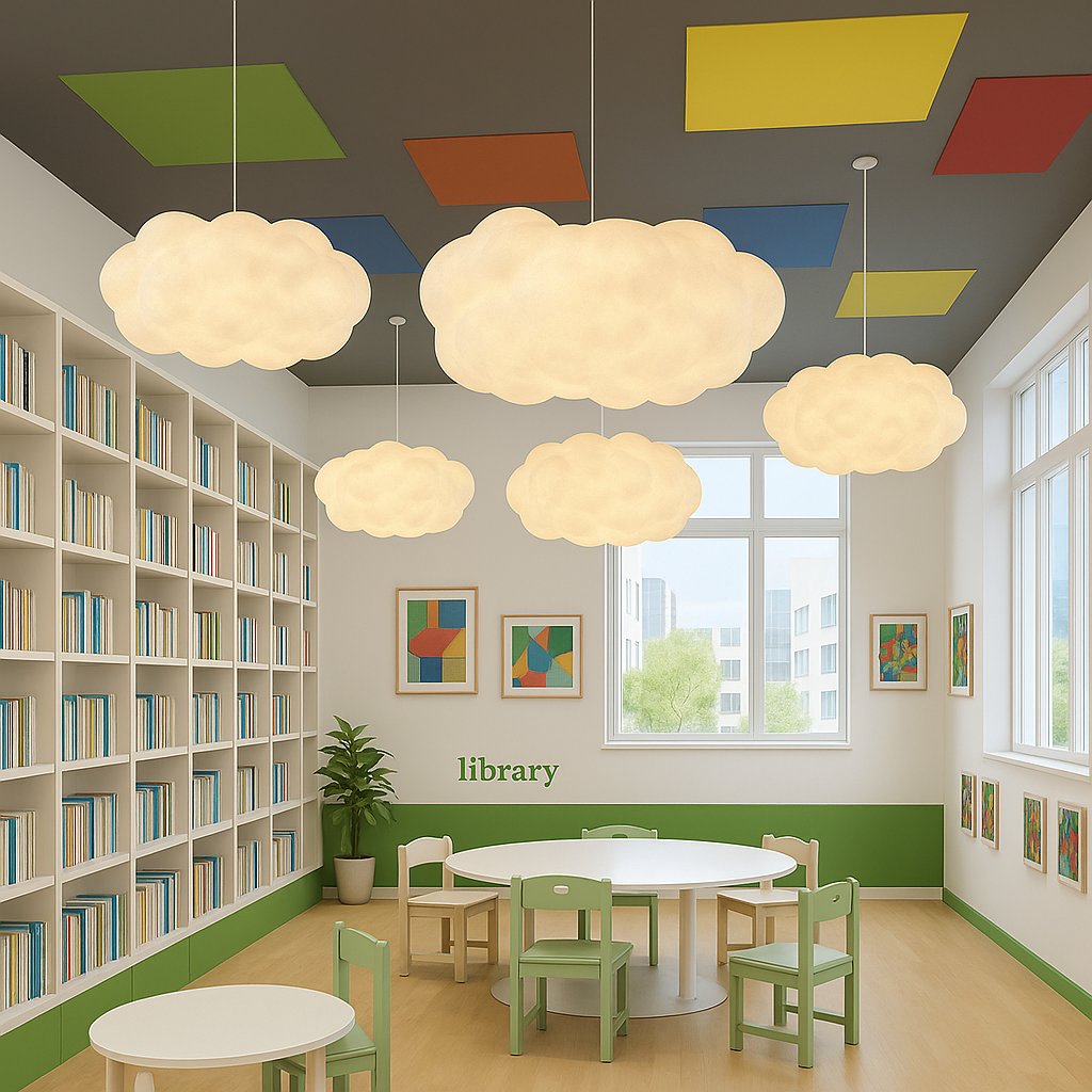 Lampada a Sospensione Cloud Moderna Bianca